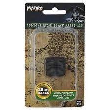 25mm Round Base (15) Black